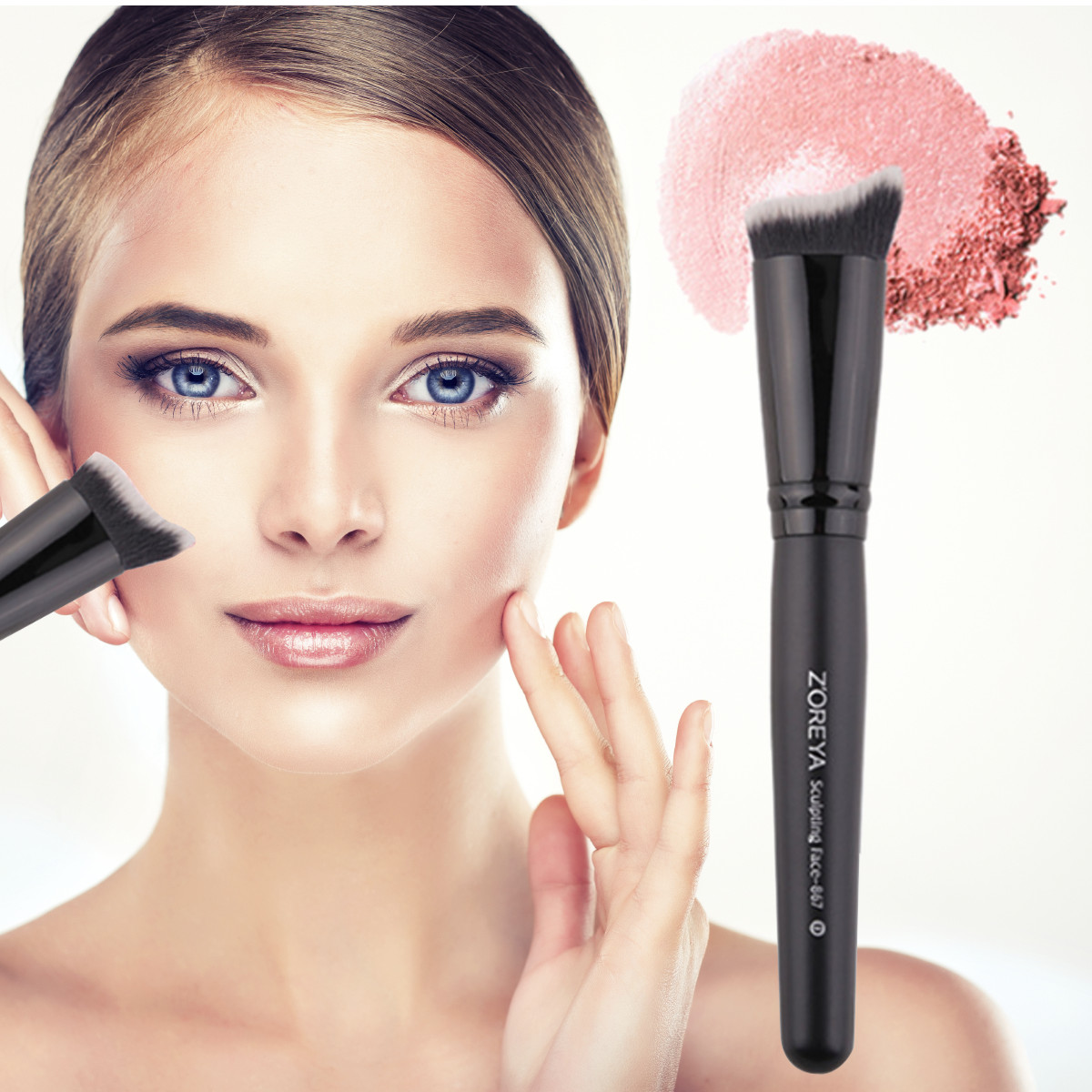 

1Pcs Soft Makeup Brushes Cosmetic Face Contour Powder Blush