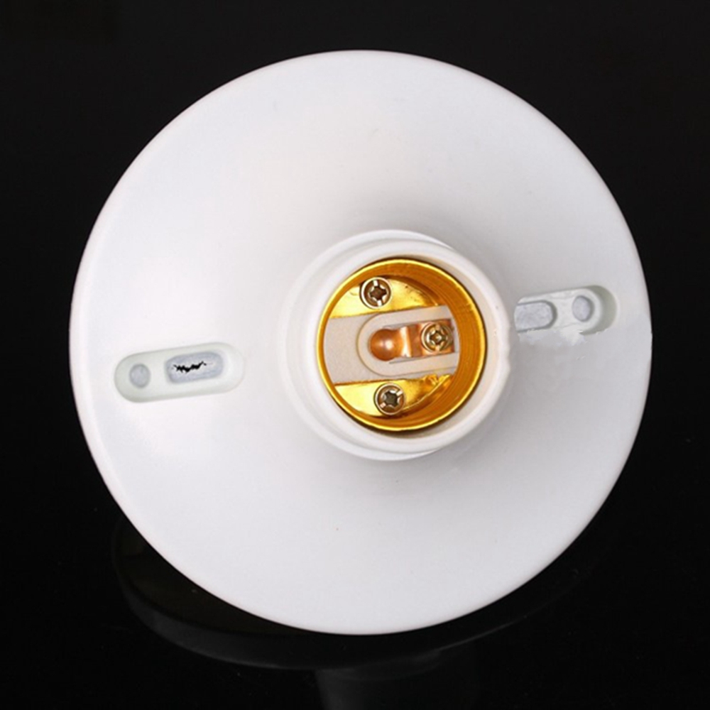 

Engineering Big Size Diameter 110mm AC250V E27 6A Round Plastic Screw Base Bulb Adapter Lamp Socket Holder