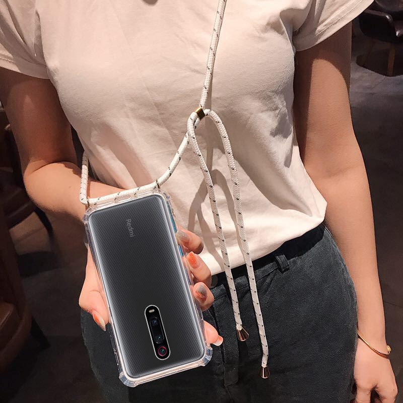 

Bakeey Transparent Shockproof With Drawstring Necklace Rope Protective Case For Xiaomi Mi 9T/ Xiaomi Mi9T PRO / Xiaomi R