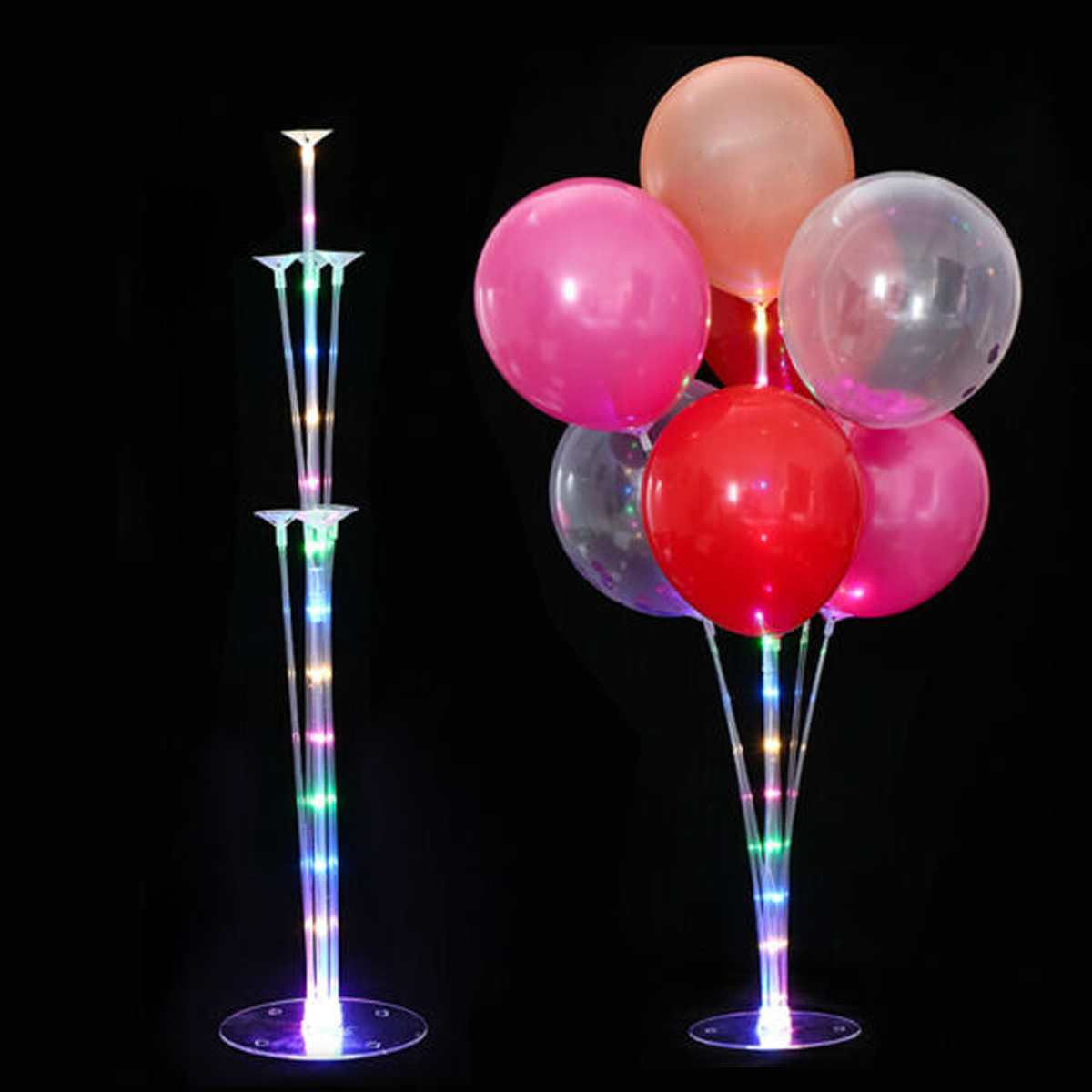 

LED Пластиковая Воздушный шар Подставка Base Clear Воздушный шар Подставка День Рождения Свадебное Партия Украшения