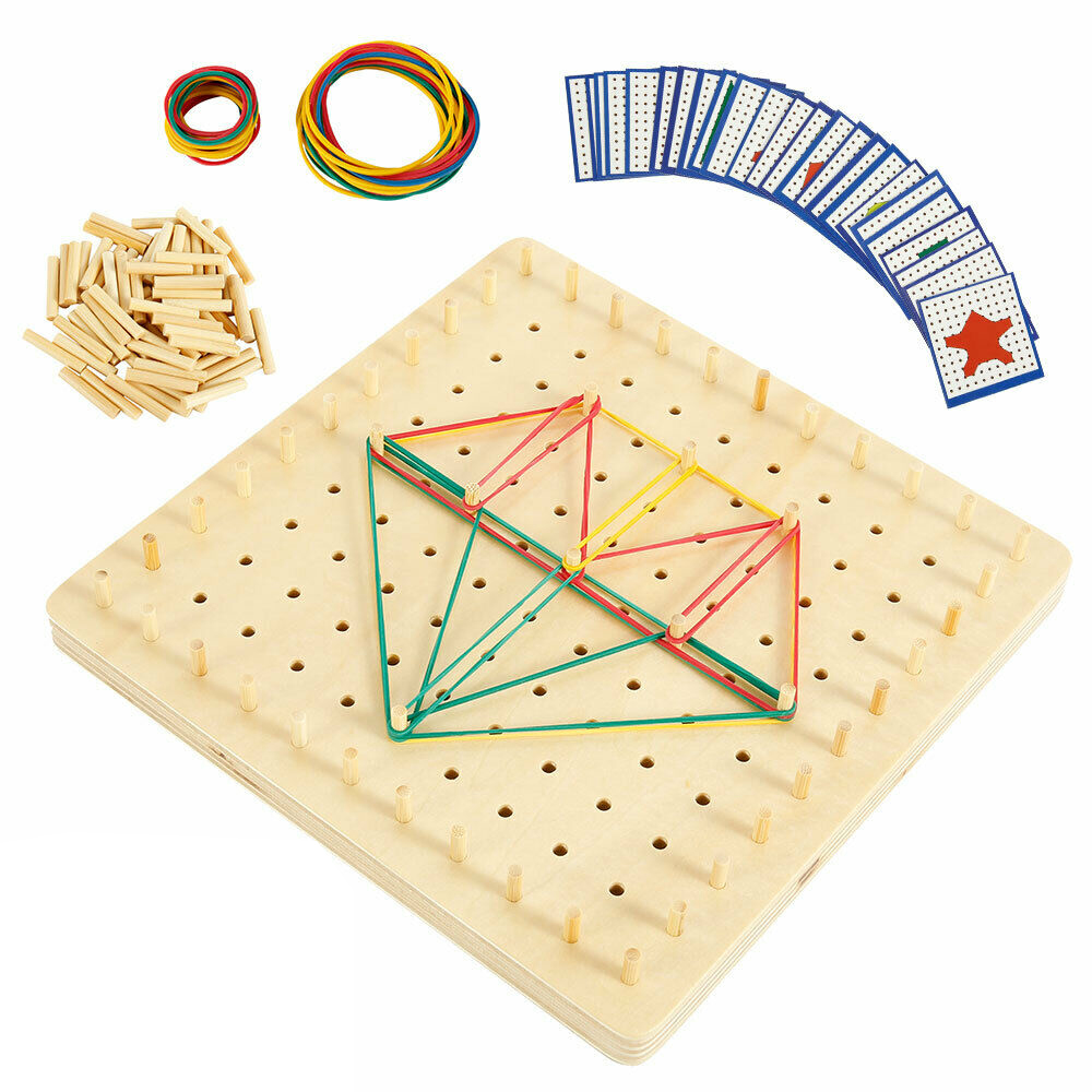 

Wooden Threading Plate Board Toys Montessori Children Kids Early Educational Game Christmas Gift