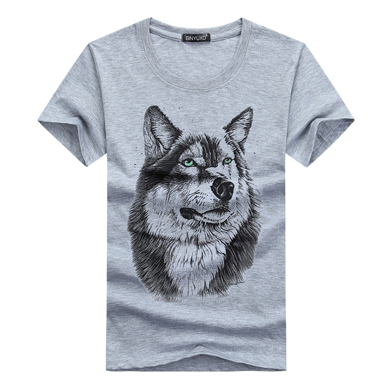 

Funny 3D Wolf Printing T Shirts