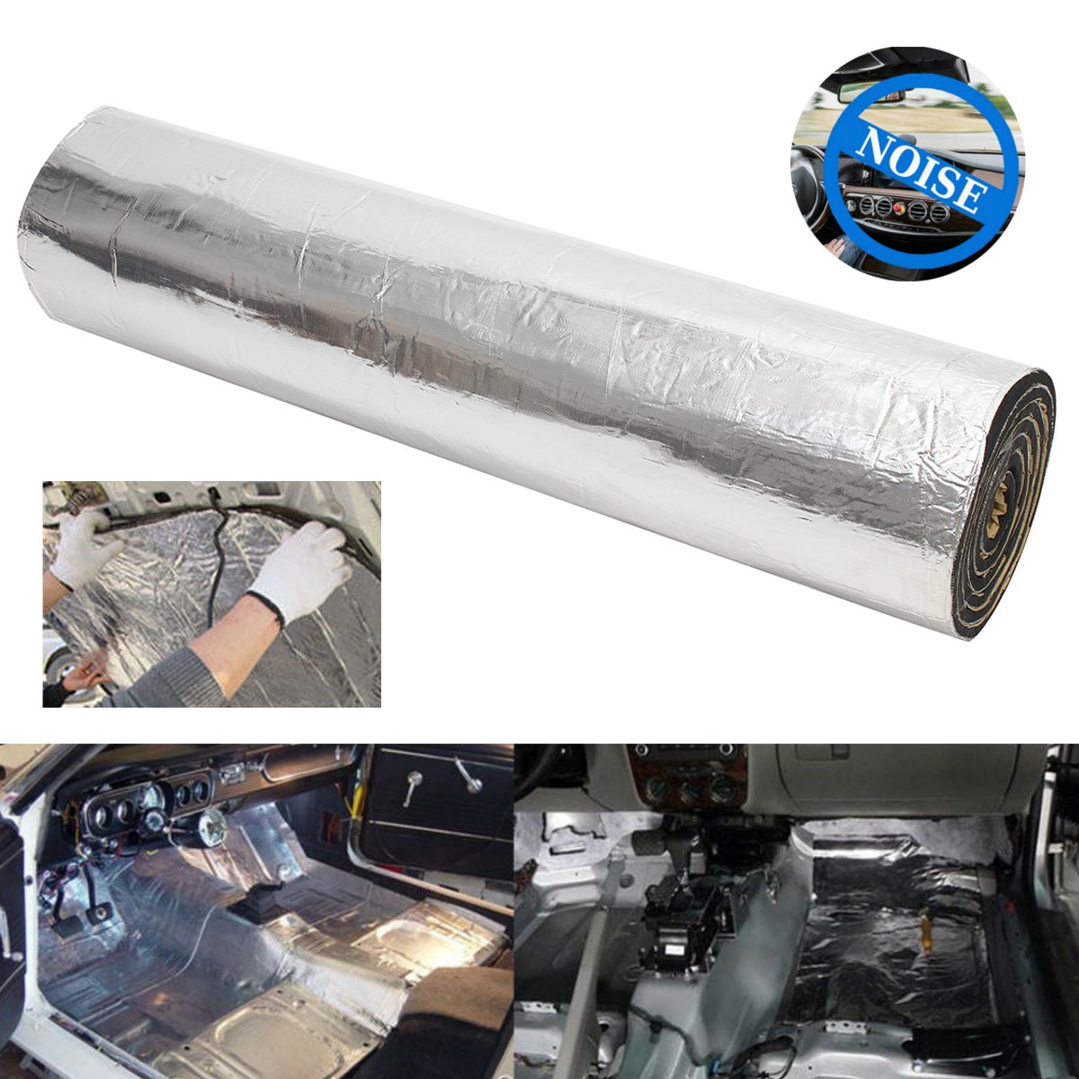 

394mil 60"x40" Firewall Sound Deadener Car Heat Shield Insulation Deadening Cotton Mat