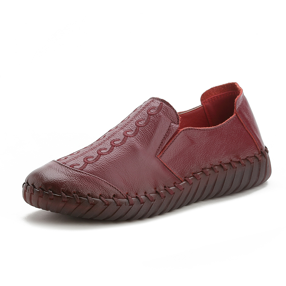 

Women Breathable Soft Sole Genuine Leather Loafers