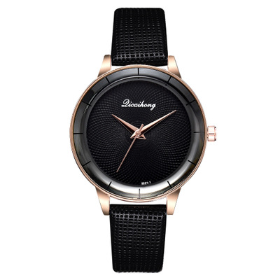 

DEFFRUN XR3338 Простой Дизайн циферблат кожаный ремешок повседневный стиль Женское Кварцевые часы