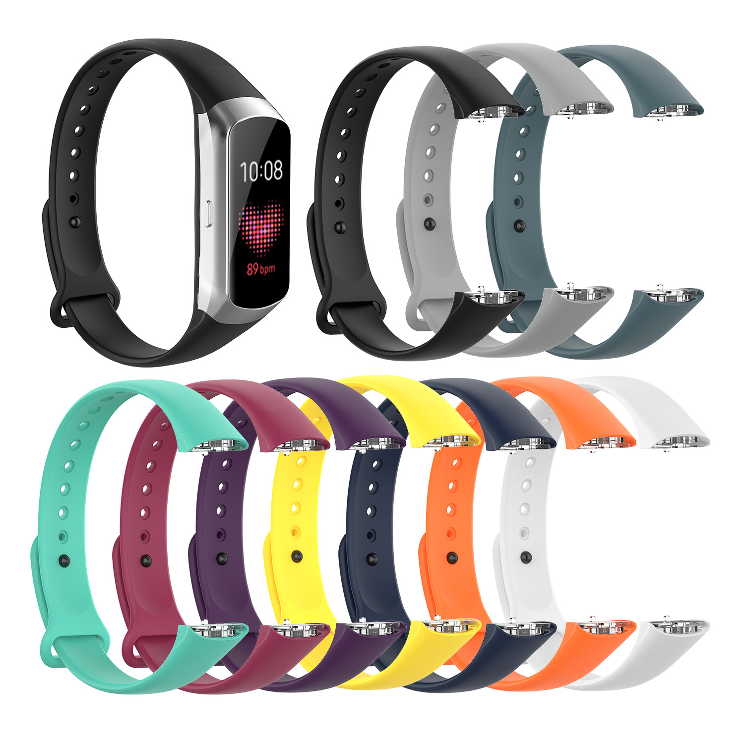 

Bakeey Pure Soft Silicone Smart Bracelet Watch Band Strap Replacement for Samsung Galaxy Fit SM-R370