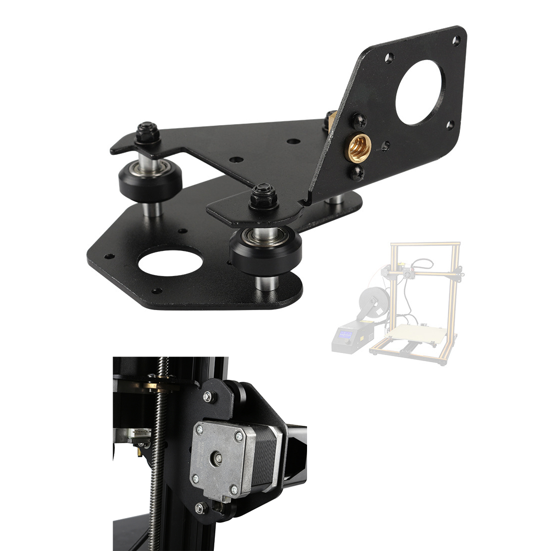 

S4/S5 Left X-Axis Motor Mount Bracket Plate with Pulley & T8 Nut for CR-10 Creality 3D Printer Part