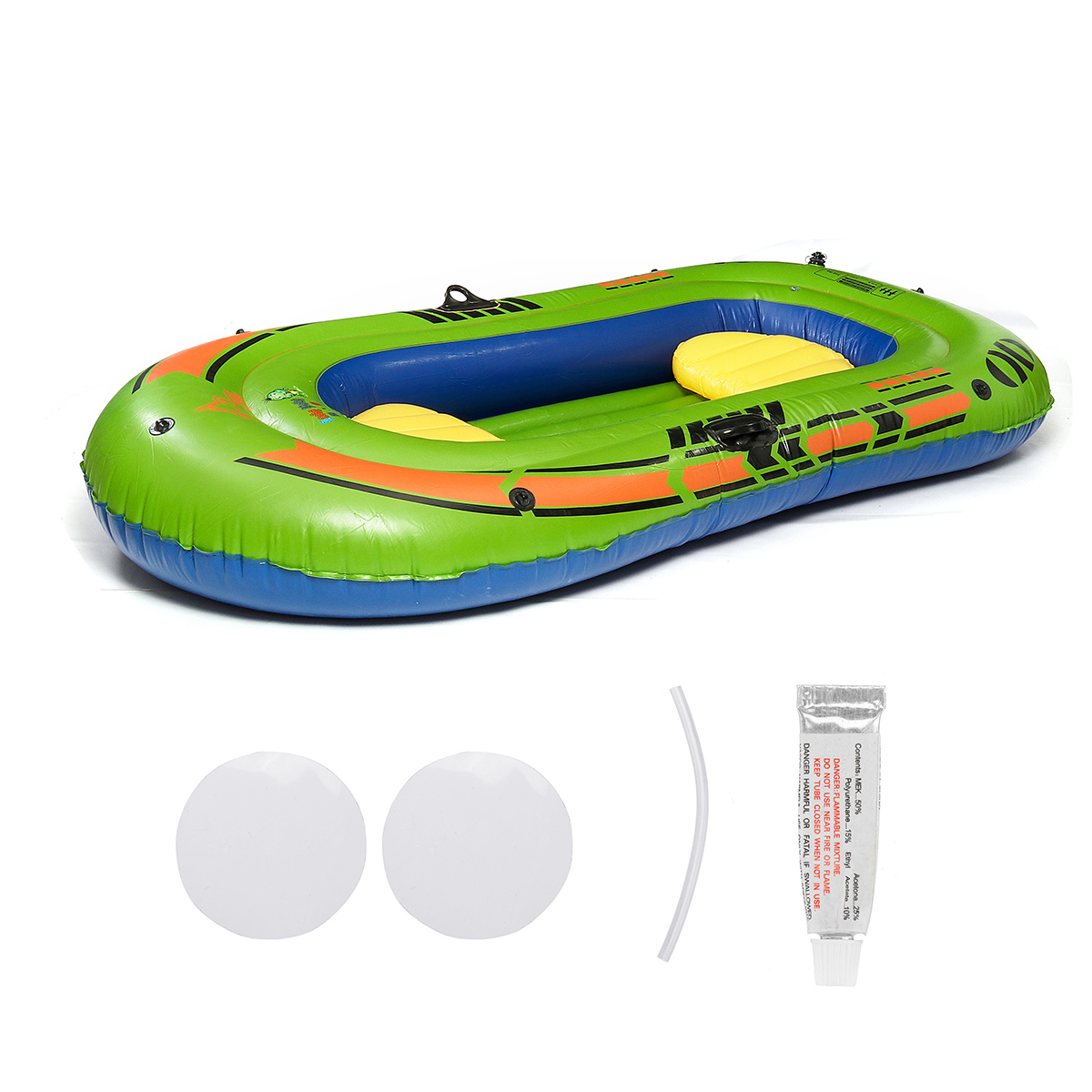 

91"x47" Inflatable 3 Person Water Kayak Rafting Swim Fishing Floating Raft River Lake Boat Set