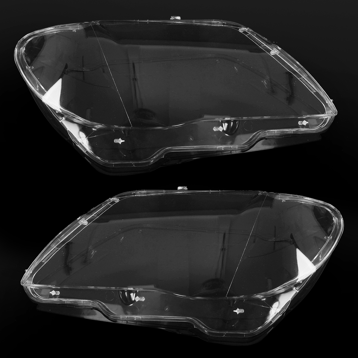 

2шт Авто Передняя фара, стекло налобного фонаря Объектив Крышка 4769886123 Для BMW 7 E65 E66 LCI 2005-2008