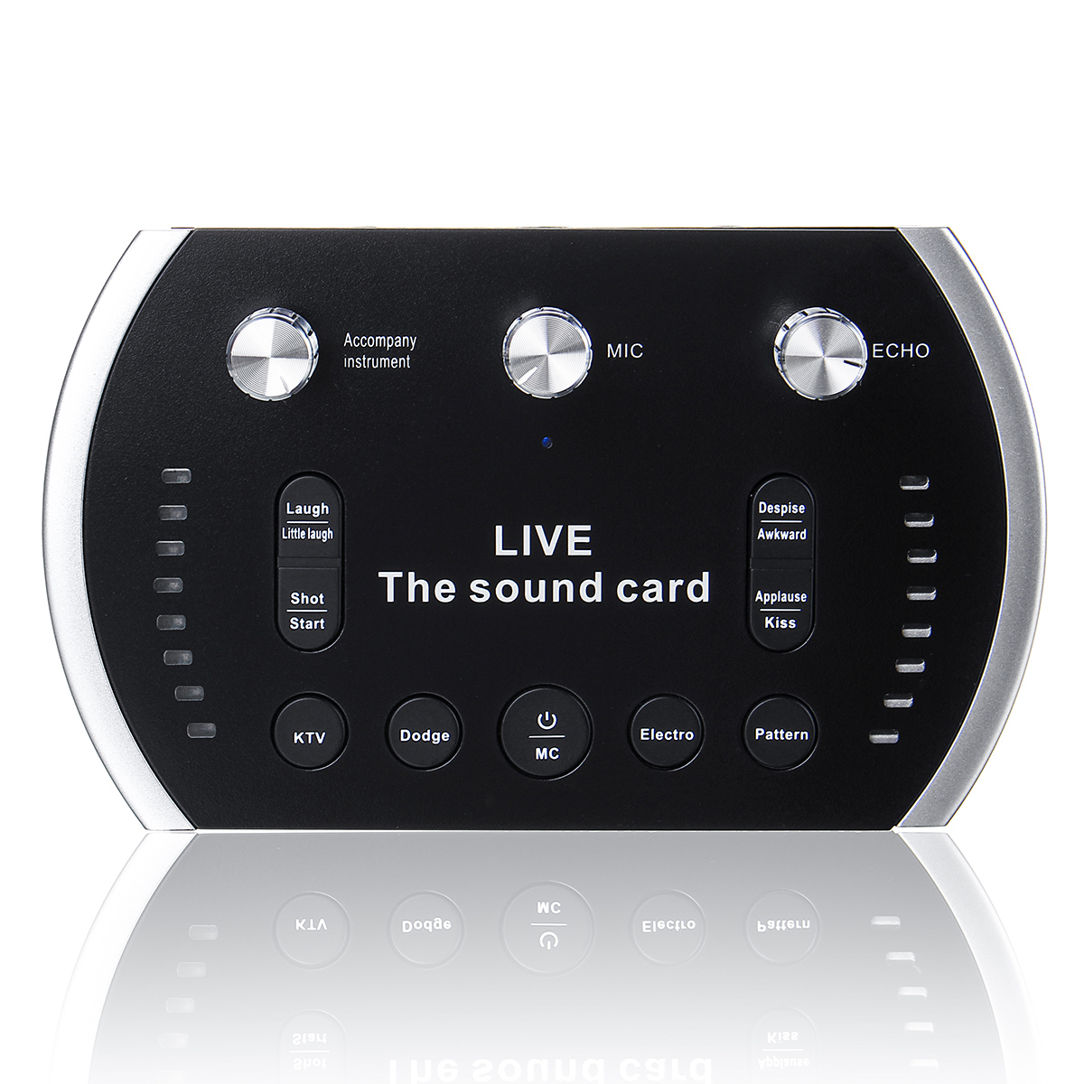 

EAX 4.0 1200mAh Двухканальный интерфейс USB Внешняя звуковая карта Микрофон Веб-трансляция Живая звуковая карта