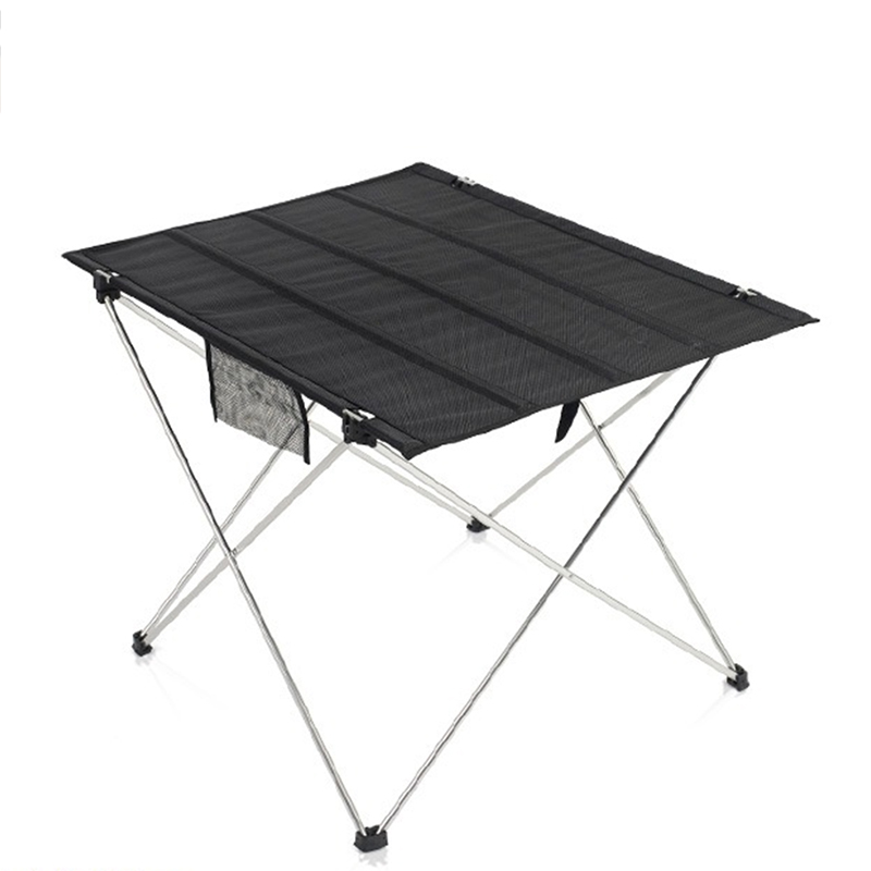 

Открытый переносной складной столик Кемпинг складной стол для пикника для путешественников - черный