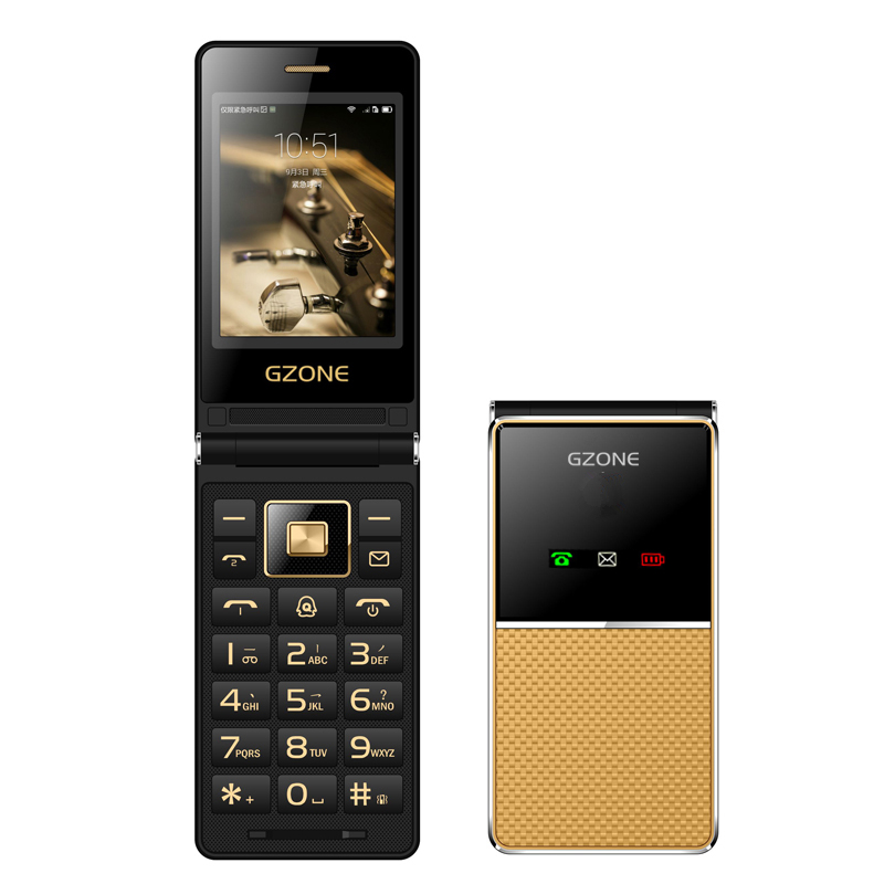 

GZONE F699 2.8 inch 1400mAh Touch Screen Big Speaker Speed Dial Dual Vibration SIM Card Feature Phone