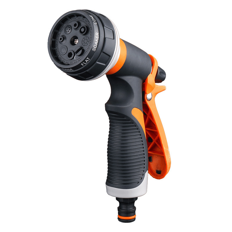 

Garden Hose Nozzle 8 Spraying Way High Pressure Watering Sprayer Car Wash Handheld Shower Water Hose