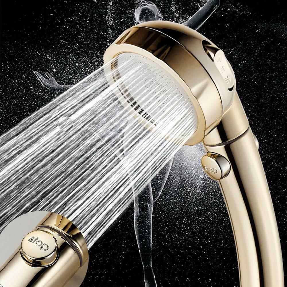 

3 In 1 High Pressure Showerhead Handheld Shower Head with ON/Off Pause ON OFF