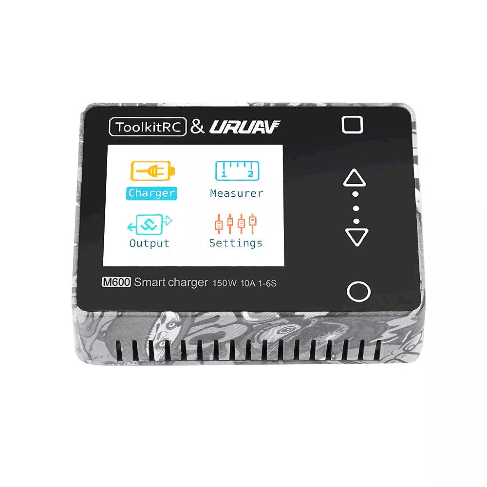 

ToolkitRC и URUAV M600 V2 150 Вт 10A DC MINI Smart LCD 1-6S Lipo Батарея Зарядное устройство с балансным напряжением Сер