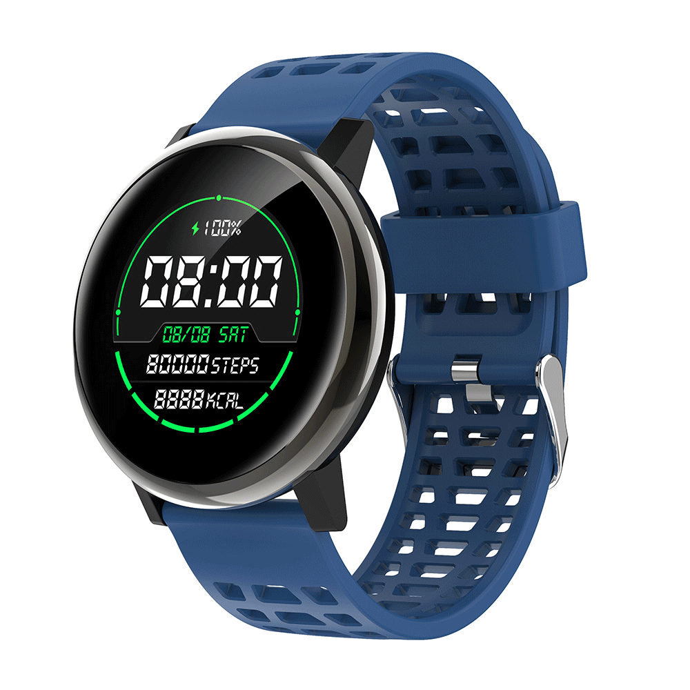 

Bakeey G30 24h Heart Rate Blood Pressure O2 Monitor 1.3inch IPS Full-touch Screen bluetooth Music Weather Push Smart Watch