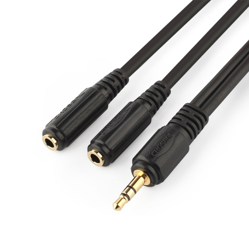 

CHOSEAL QS3014 Сплав 3,5 мм между мужчинами AUX Аудио кабель Наушник Кабельный разветвитель для мобильных устройств