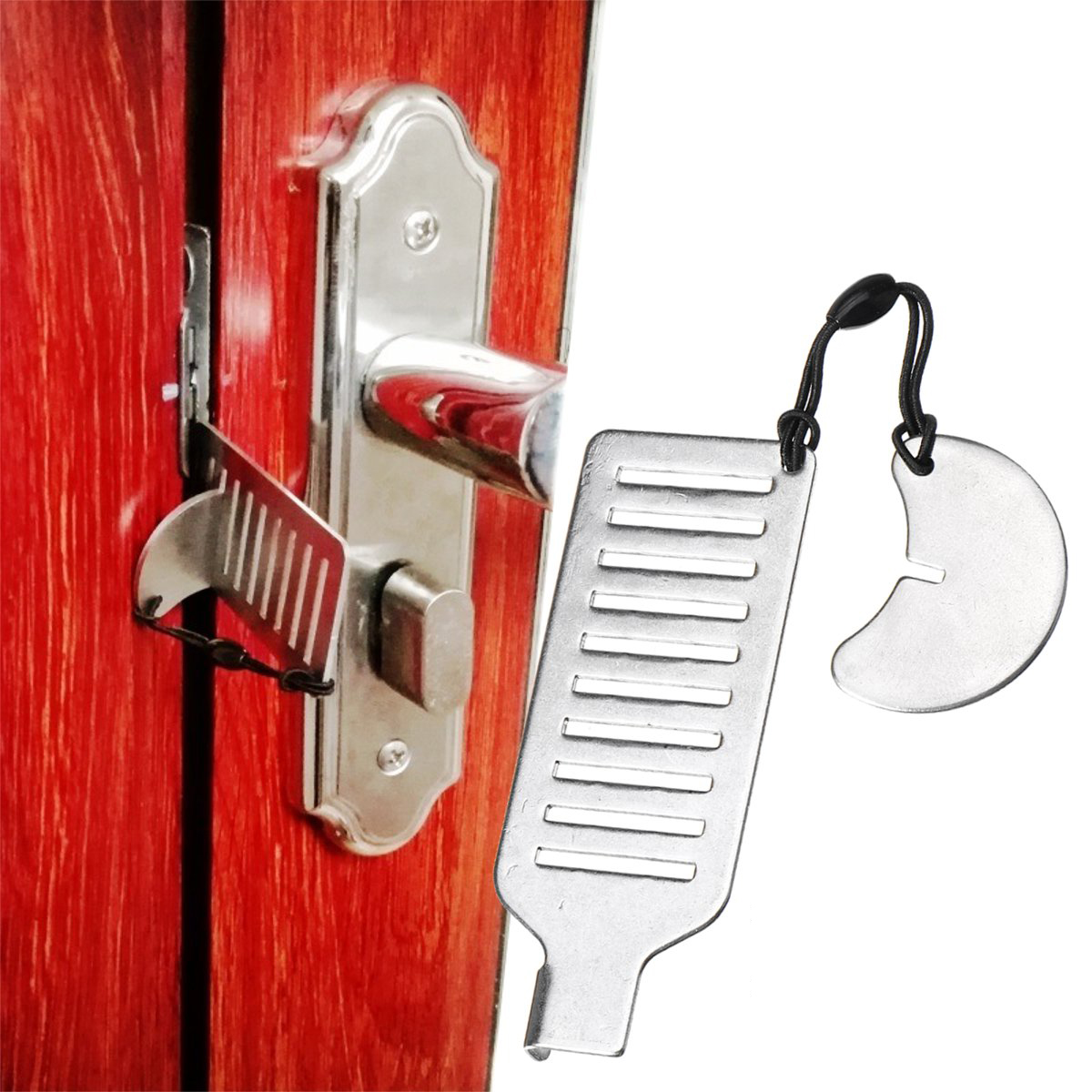 

Home Safety Door Stopper Portable Gate Lock Office Traveling Hotel Security Tool