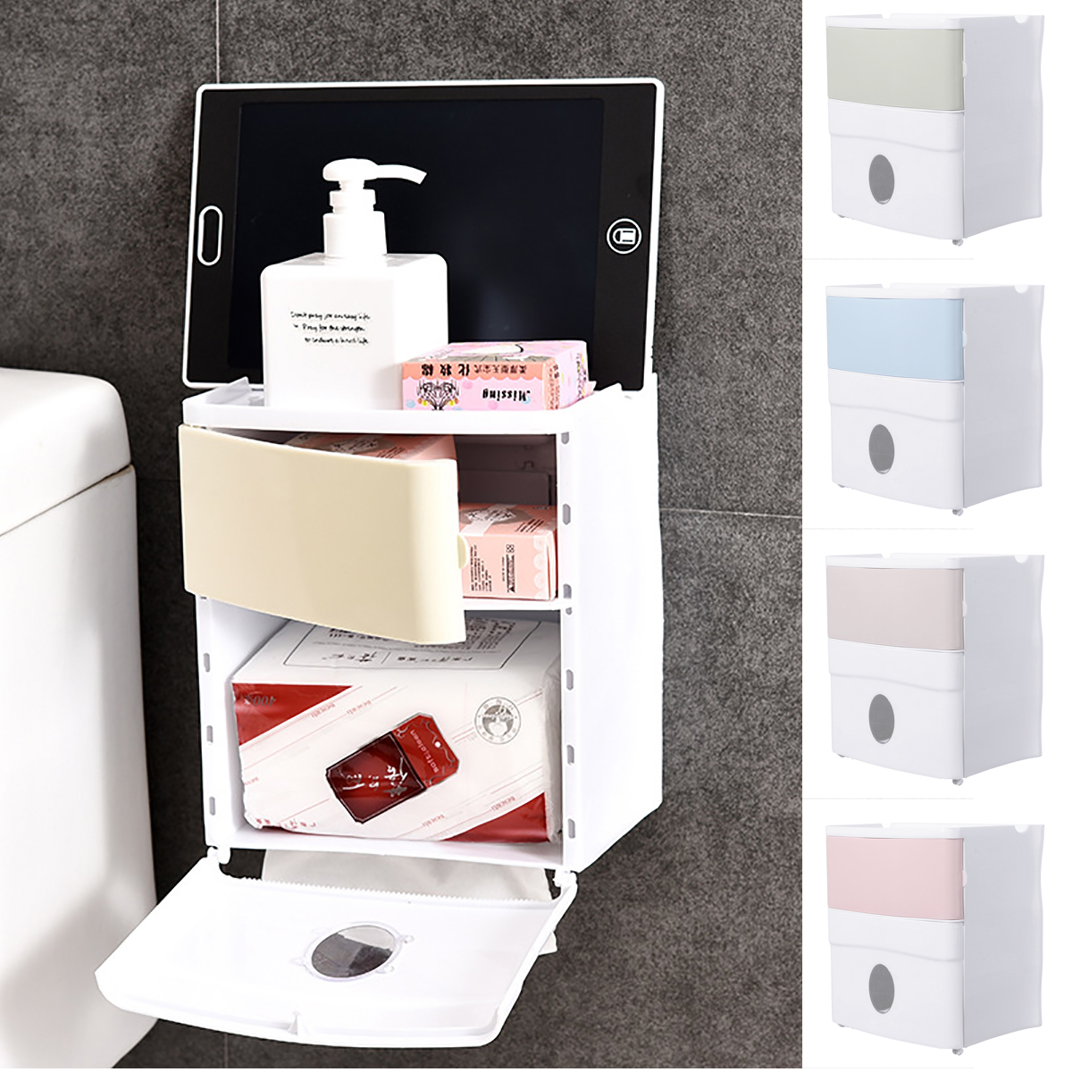 

Ванная комната держатель для туалетной бумаги Tissue Kitchen Настенный органайзер для хранения Коробка