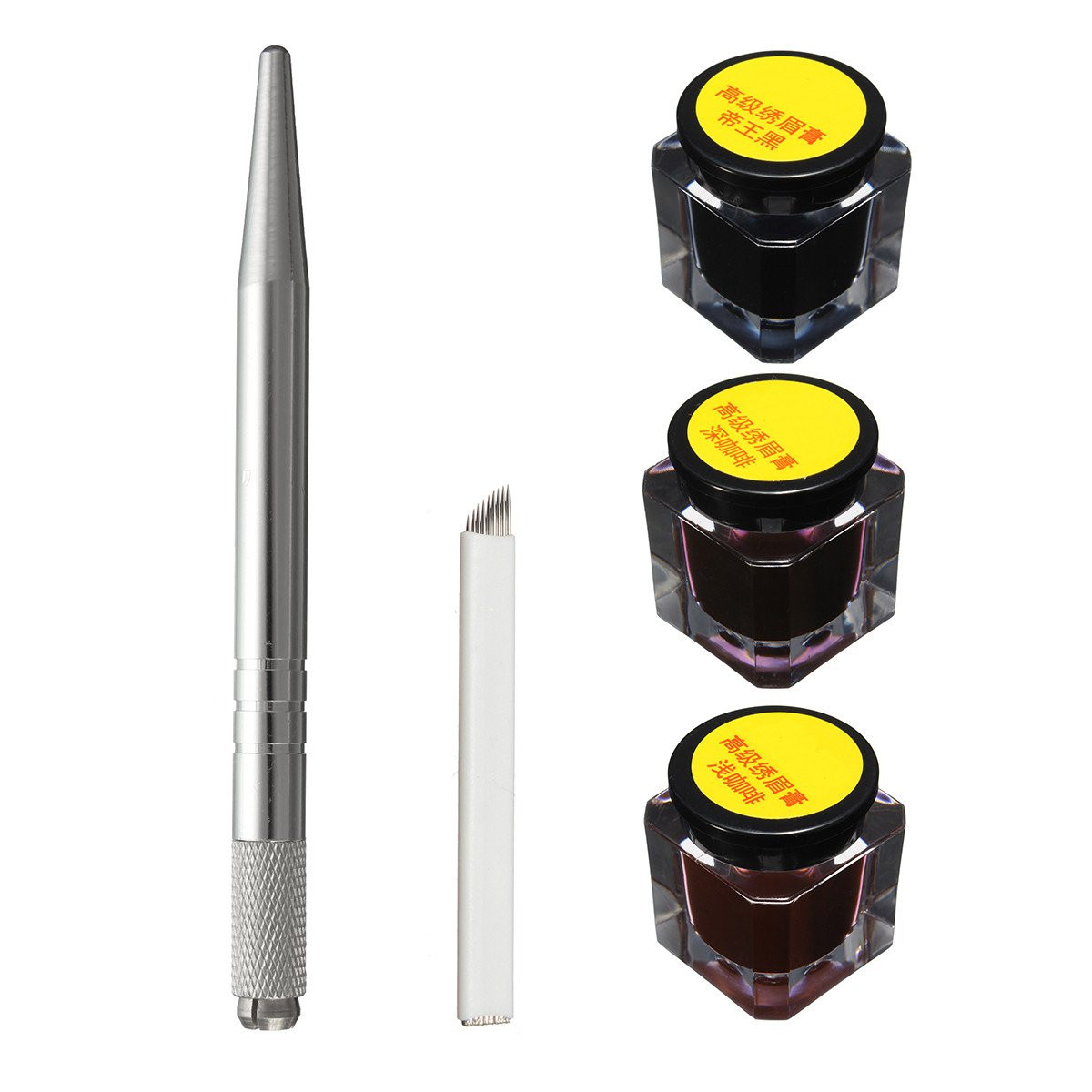 

Complete Тату Microblading Ручка Kits Manual Ручка Бровей Наборы для вставки игл