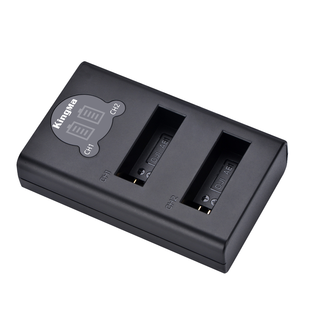 

KingMa BM048-AB1 5V/2.1A LCD Display Dual USB Charger For DJI OSMO ACTION Camera