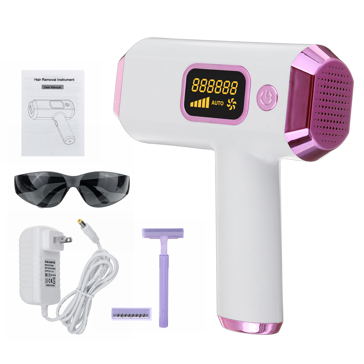 

999999 Flashes LCD Depilatory Instrument IPL Photon Hair Removal Home Painless Permanent Hair Removal Device Instrument Laser Shaving Epilator