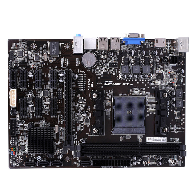 

Colorful® C.A68M-BTC YV14 AMD A68 Chip M-ATX Motherboard Mainboard for Supports AMD FM2