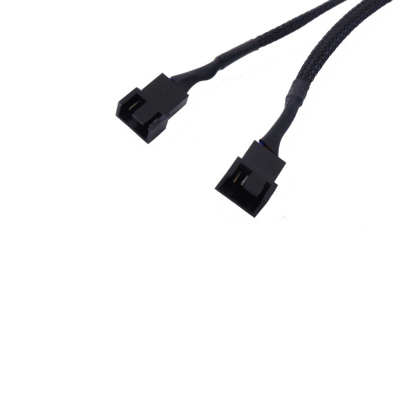 

27cm 4Pin 1 to 2 Extension Cable PWM Temperature Control Cooling Fan Cable Power Adapter Cable Lead Wire