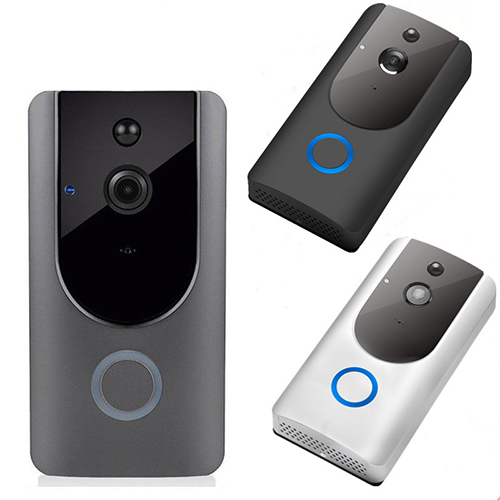

HD Wireless Smart Doorbell Video Intercom Security WiFi 166 Degree Motion Detect Real Time Two Way Audio Door Bell