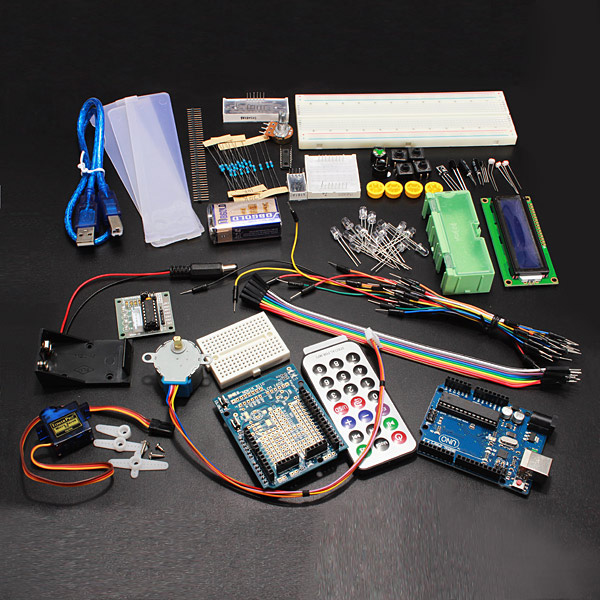 

Arduino Compatible UNO R3 Starter Kit Set For Step Motor 1602 LCD
