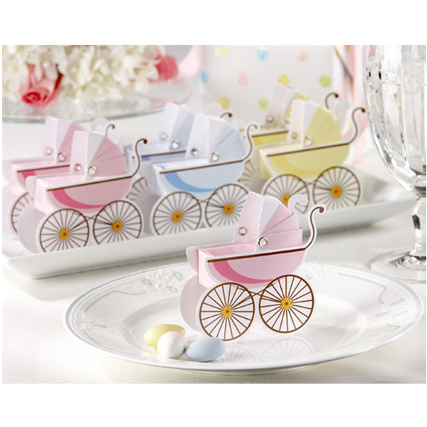 

Korean Wedding Favor Baby Shower Baby Stroller Candy Box