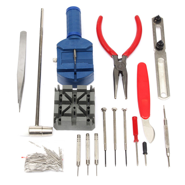 

124pcs ремонт набор инструментов задняя крышка нож для удаления весной контактный бар часовщик