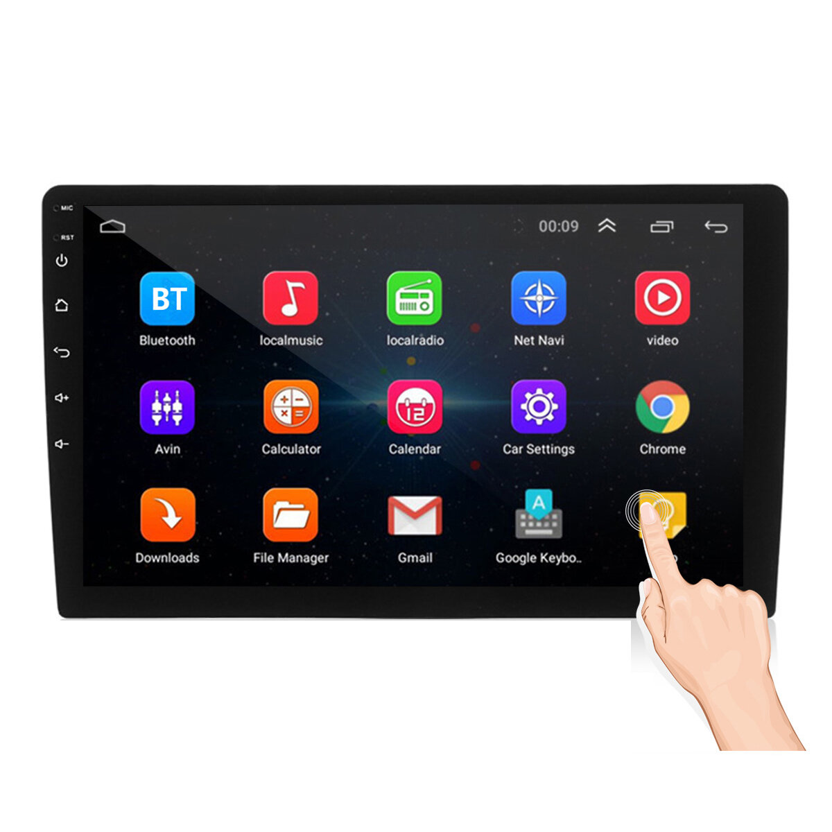 

9" 2 Din 1+16G Android 8 Car Stereo Radio IPS 2.5D Touch Screen MP5 Player GPS WIFI FM