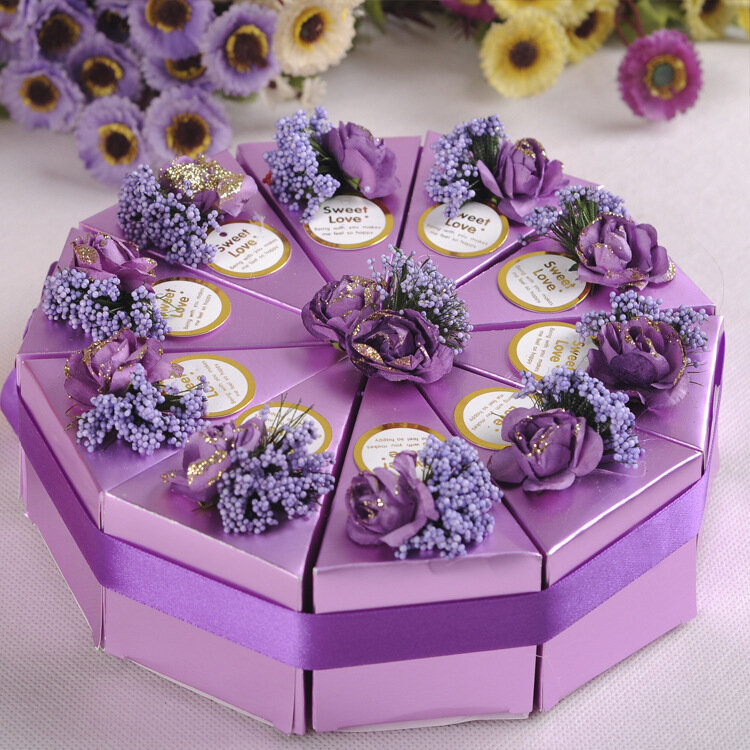 

10шт торт конфеты подарок Коробка Свадебное партия торт сладкий шоколад подарок Коробкаes