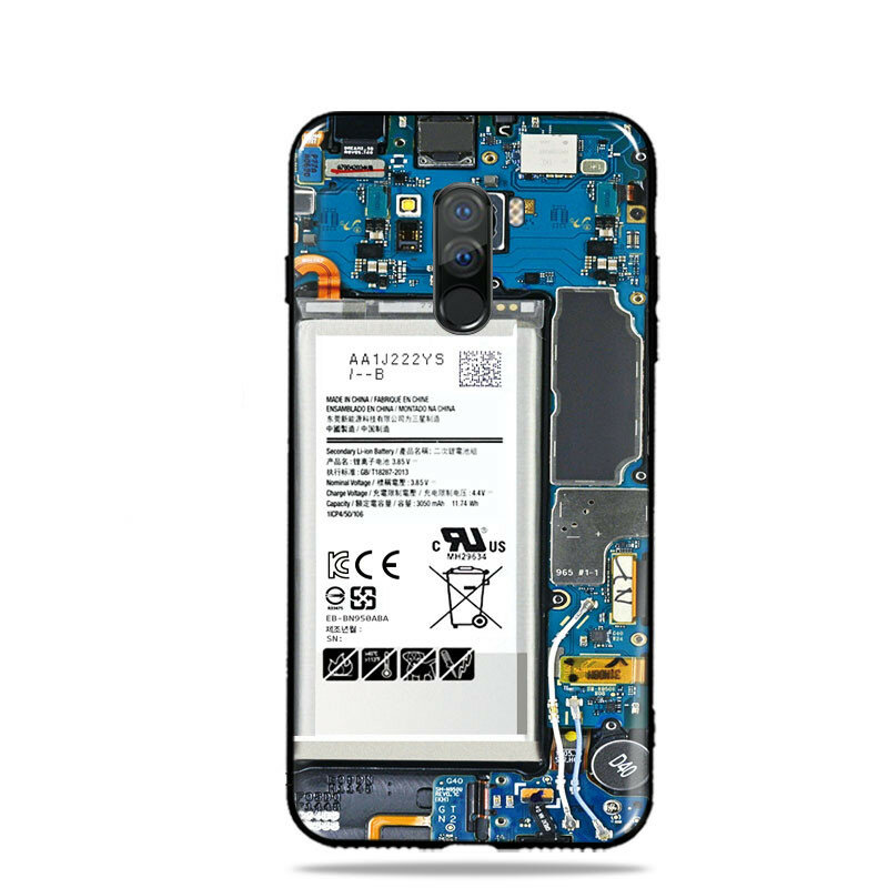 

Бейки Pretty Батарея Окраска Силиконовый Soft Защитная задняя крышка из ТПУ Чехол Для Xiaomi pocophone F1 Неоригинал