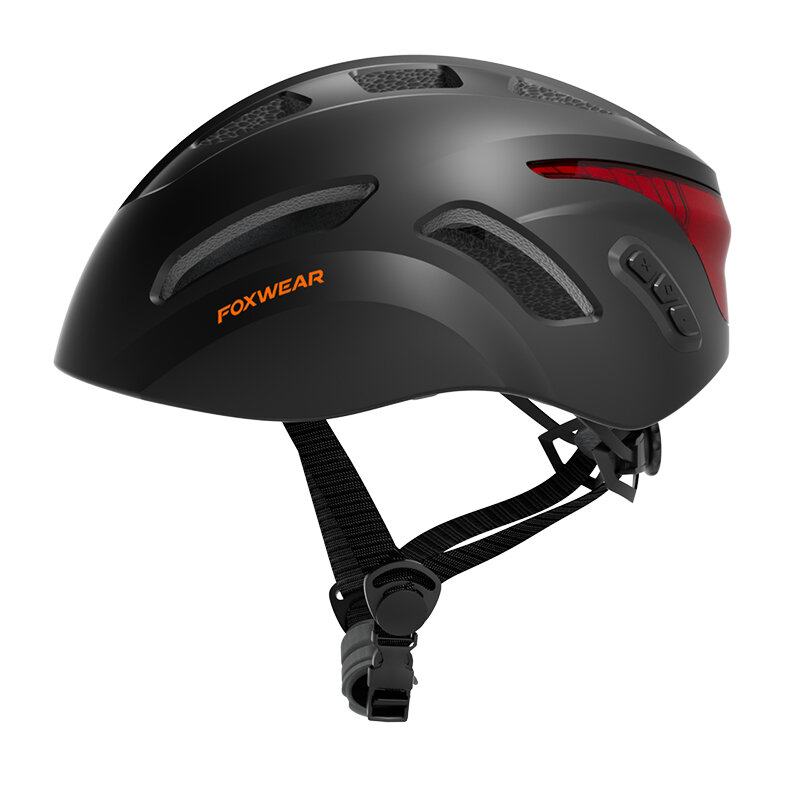 

Foxwear B20 Bike Helmet Bluetooth Intercom HD Noise Reduction Smart Cycling Helmet with Bluetooth Remote Control Warning