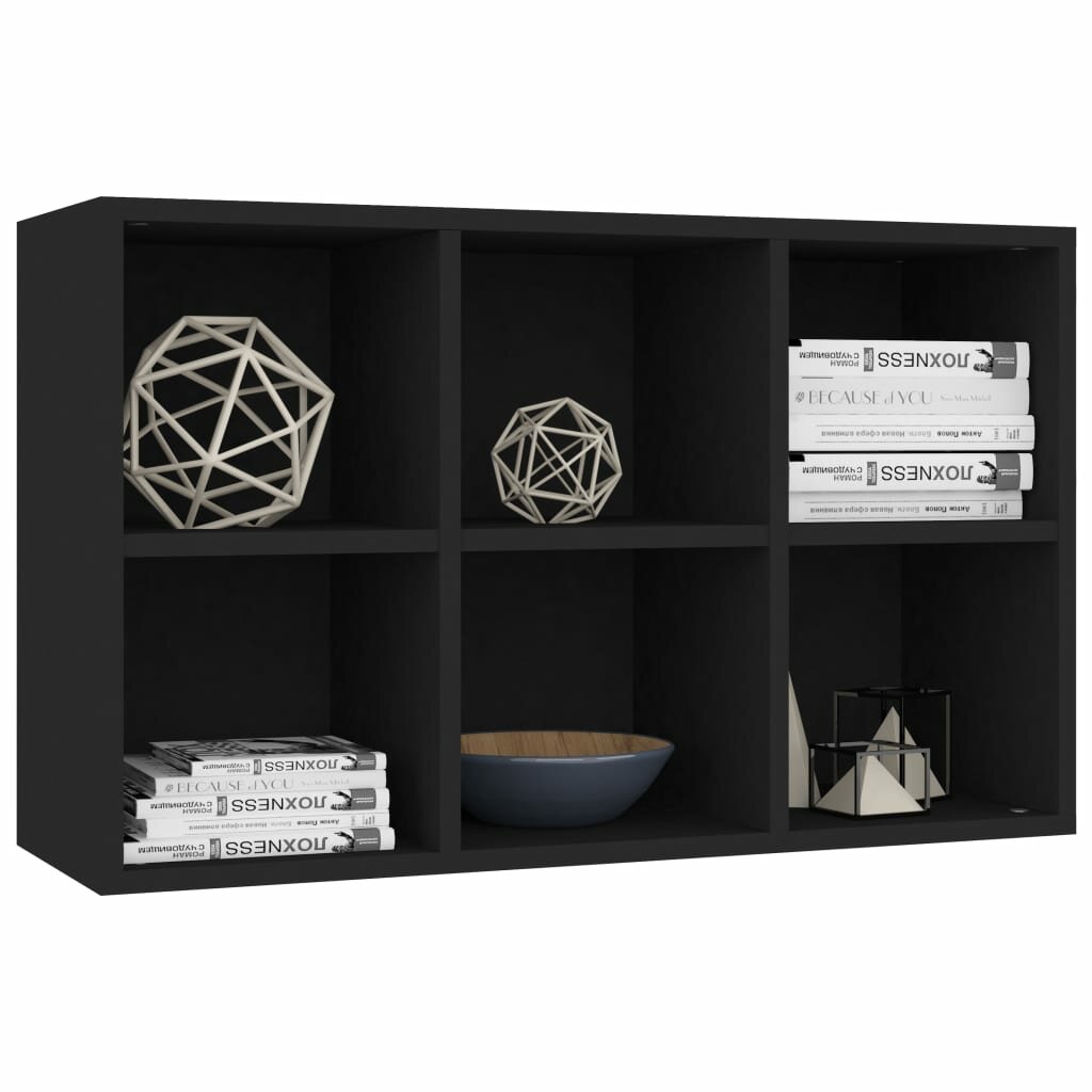 

VidaXL Book Cabinet Sideboard Black 66x30x97.8cm Chipboard