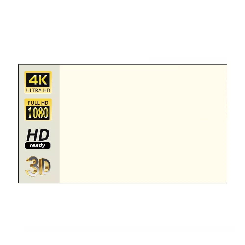 

Salange 84-дюймовый экран Проектор Белая сетка Анти Световой занавес Высокая яркость 16:9 Портативный 4K HD Ткань Ткань