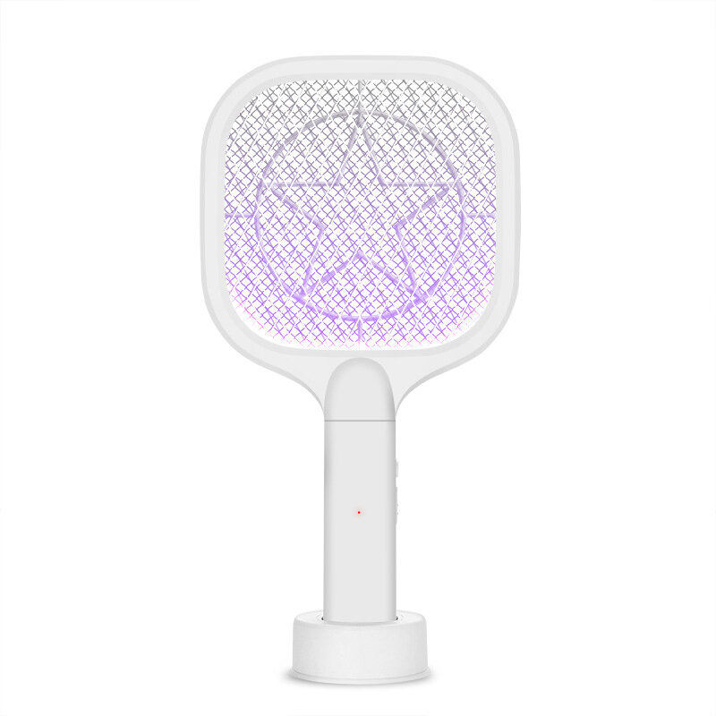 

2 in 1 Electric Insect Fly Swatter USB Rechargeable Home Anti Mosquito Fly Bug Zapper Racket Killer Trap Lamp