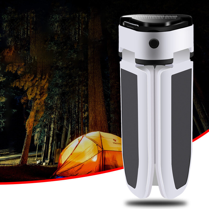 

XANES® 6500K Three Лист Солнечная Light 5 режимов USB перезаряжаемый Водонепроницаемы Подвесной светлый шатер Кемпинг Li