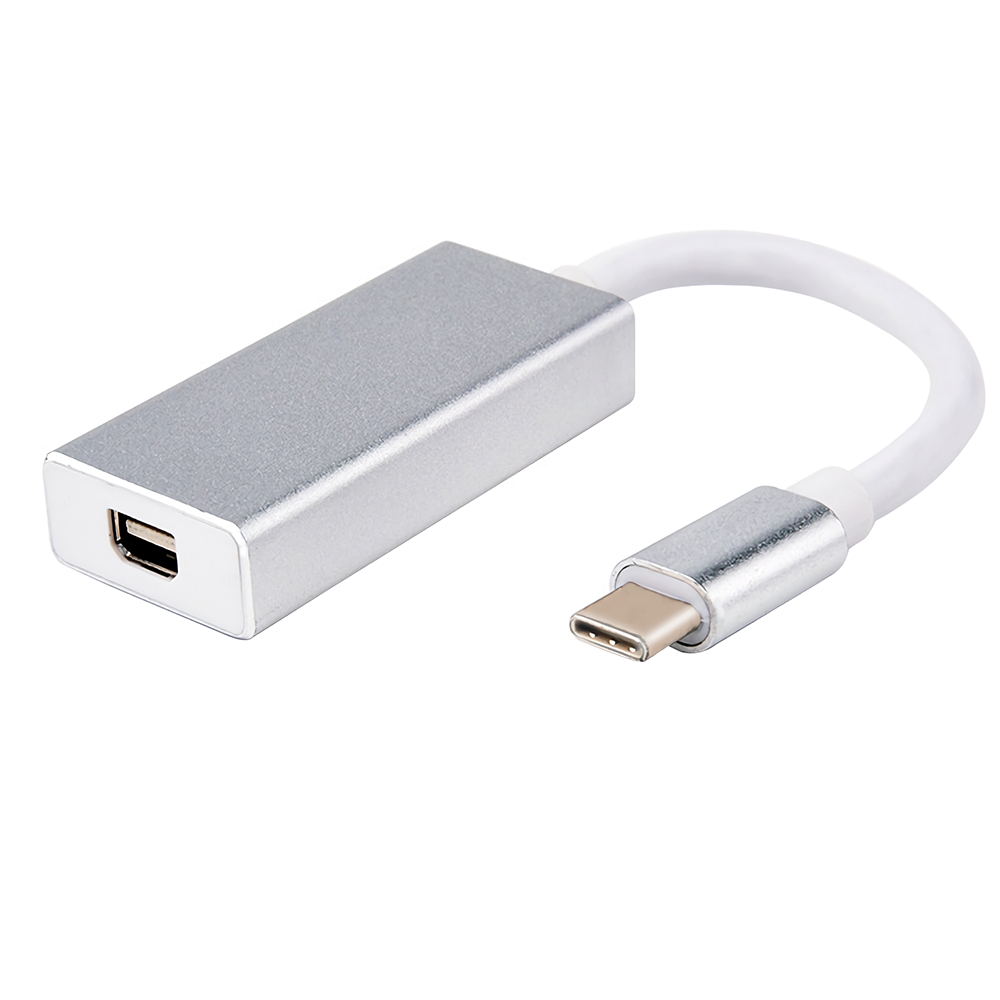 

HAOWEI USB 3.1 Type-c to Mini DP Adapter Converter Aluminium Alloy 1080P USBC to Mini DP HD Cable Splitter HW-TC03