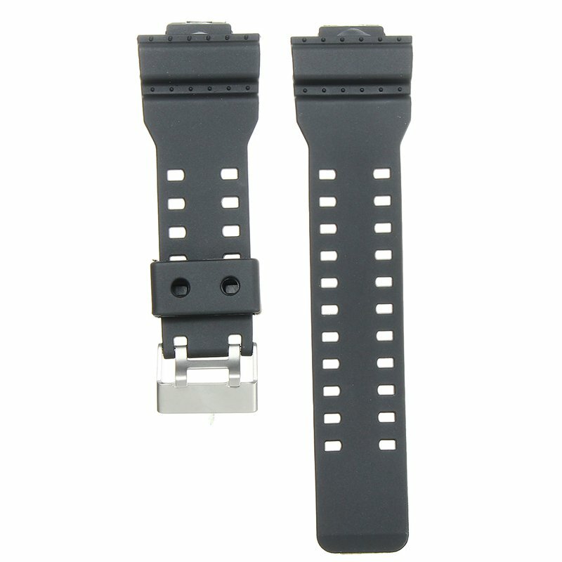 

22mm Replacement Frosted Silicone Rubber Watch Band Strap