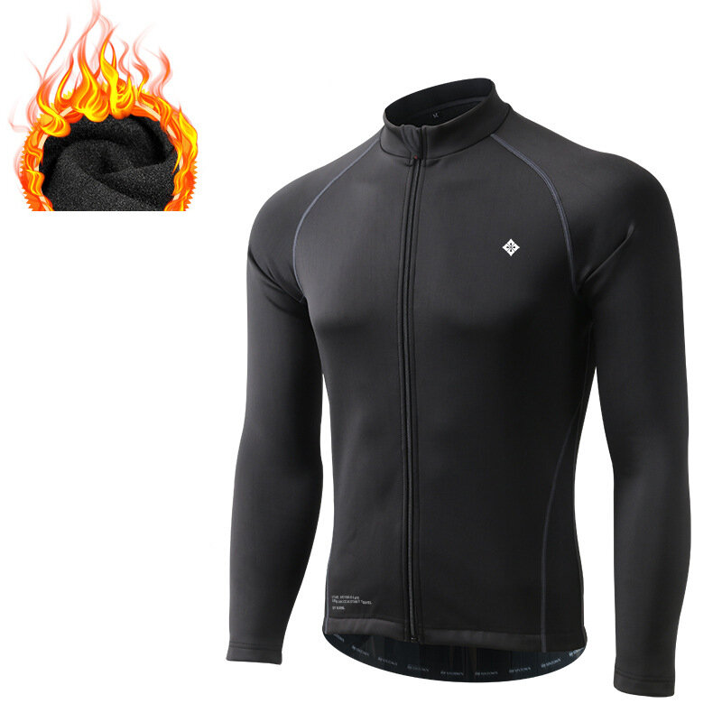 

Winter Cycling Jacket Men's MTB Bicycle Jersey Windproof Reflective Fleece Lining Breathable Sports Mountain Bike Clothe