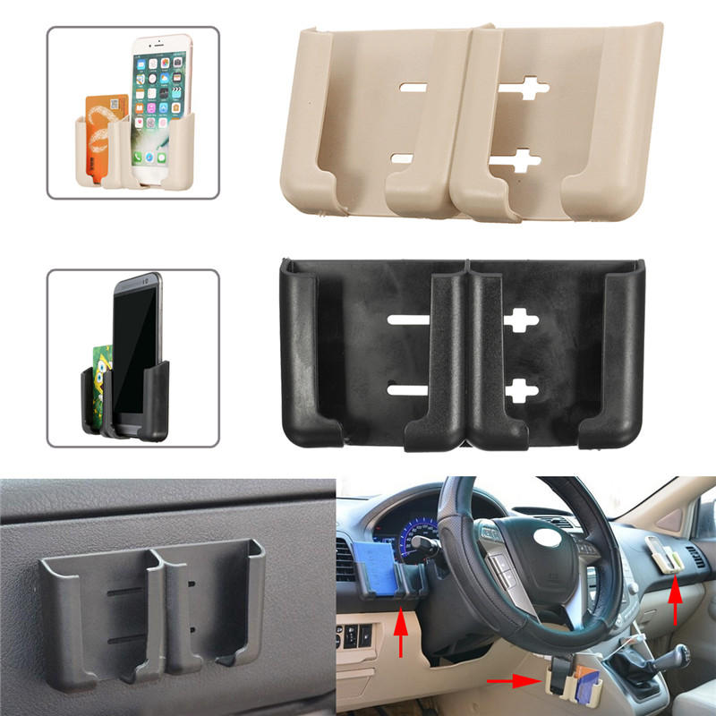 

Universal Powerful Sticky Adjustable Dual Slots Car Mount Holder Stand for iPhone Mobile Phone