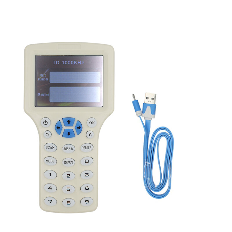 

RFID NFC Card Copier Reader Writer Duplicator Английский 10 частотный программатор для карт IC ID