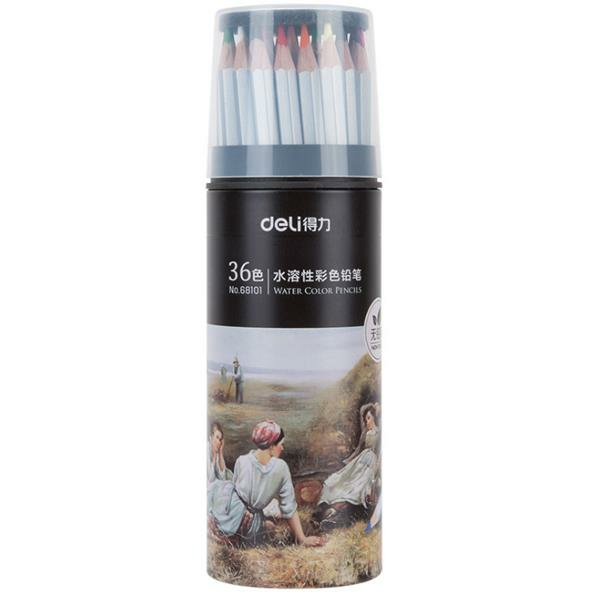 

Deli 68114 Water-soluble Color Pencil Art Supplies For Students Draw With Colored Pencil Painting Tools