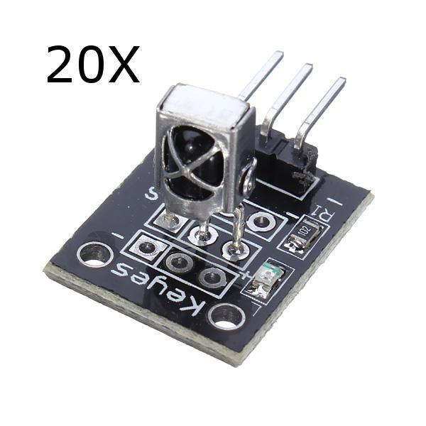 

20Pcs KY-022 Infrared IR Sensor Receiver Module Geekcreit for Arduino - products that work with official Arduino boards