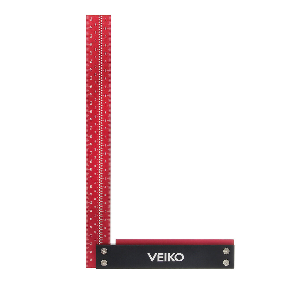 

VEIKO Signature Precision Square 300mm Guaranteed T Speed Measurements Ruler for Measuring and Marking Woodworking Carpe