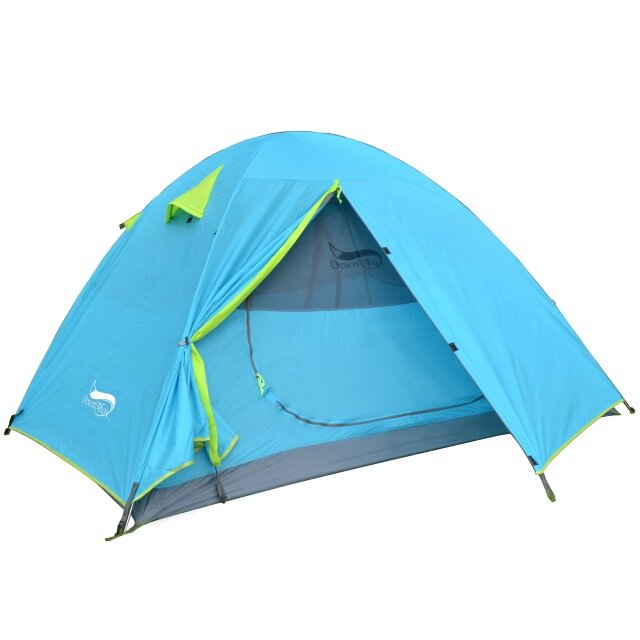 

2 People Large Camping Tent Lightweight Double Layer Waterproof Anti-UV Sun Canopy Camping Hiking Fishing Family Shelter