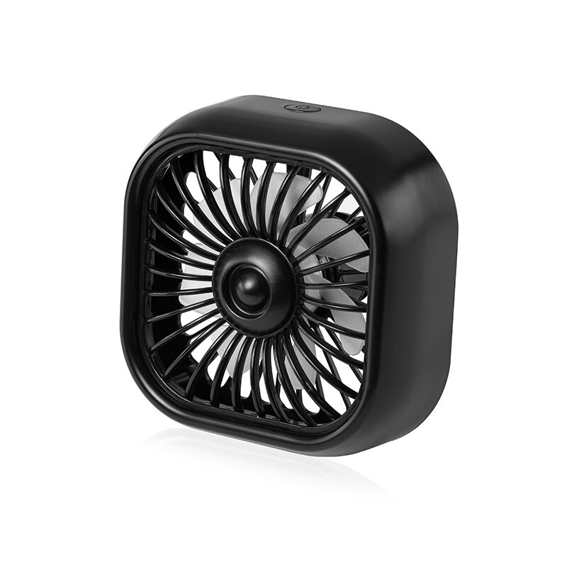 

USB Car Vent Mini Fan PortableAir Conditioning Outlet Car Fan Gradient Colorful Atmosphere Light Small Fan Row Exhaust